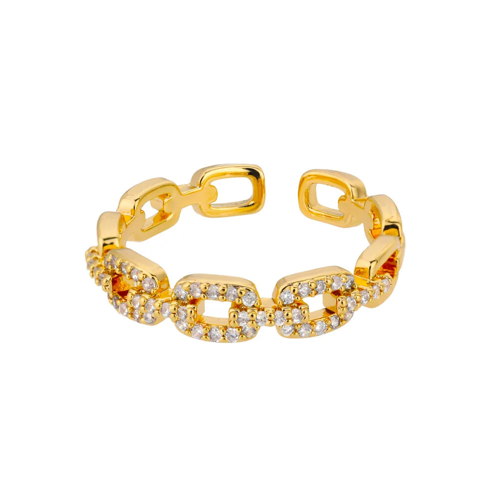 Gold Plated Chain Link Ring