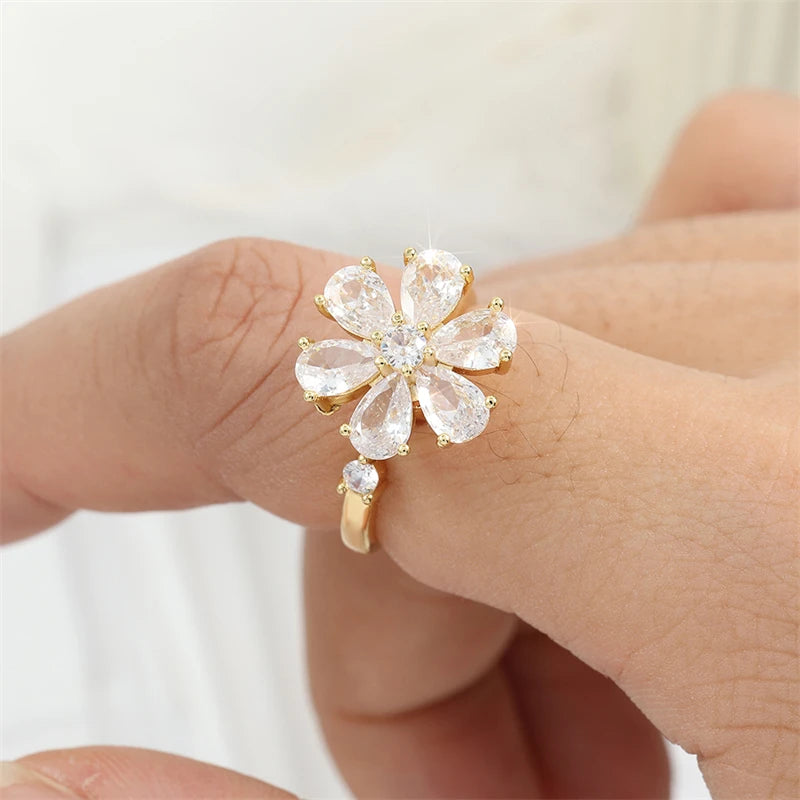 Spinning Flower Ring