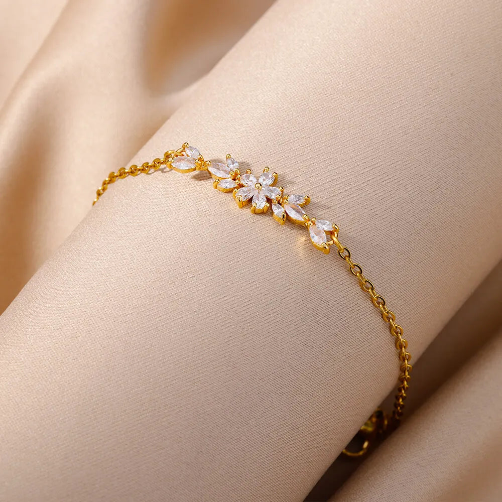 Elegant Flower Bracelet