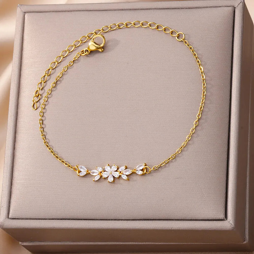 Elegant Flower Bracelet