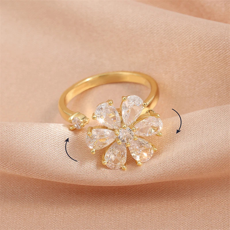 Spinning Flower Ring